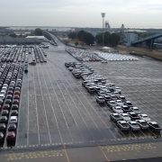 Vehicles ready for shipping